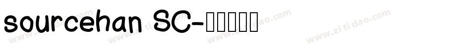 sourcehan SC字体转换